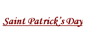 Cuadro de texto: Saint Patricks Day
